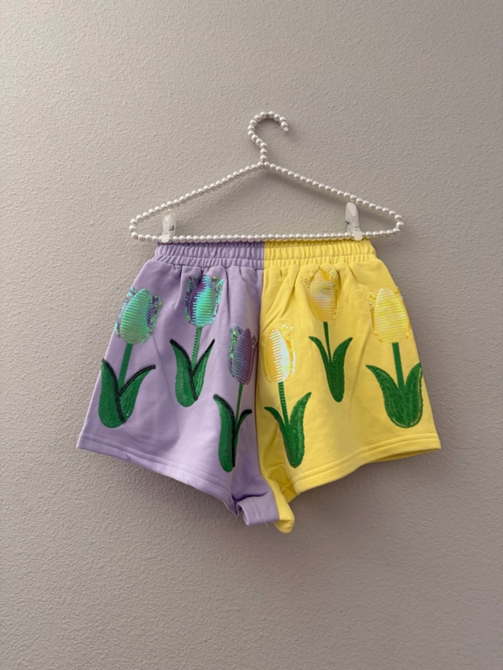 BRAND NEW WITH TAGS • QUEEN OF SPARKLES • QOS • TULIPS SHORTS SET • SIZE XS - Picture 5 of 5